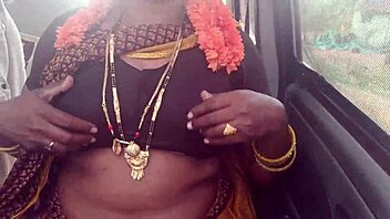 Stepmom whispers dirty Telugu talk during long car fuck drive—what's your fantasy?