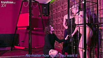 Succubus Lures Victim Into Cage For LESBIAN PUSSY LICKING BONDAGE Bliss