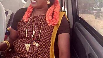 Stepmom whispers dirty Telugu talk during long car fuck drive—what's your fantasy?