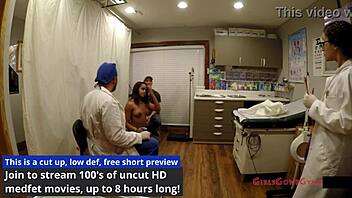 tampa uni nurse sheila daniels spreads ass in fetish exam