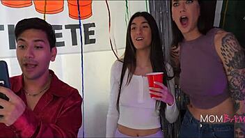 taking busty milf lindsay lee to wild college parties for fills