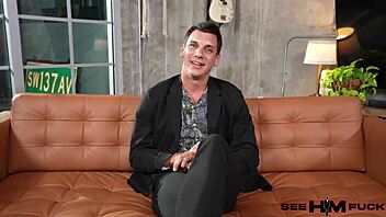 sexy cassidy luxe worships latino papi j's big cock with footjob and wild ride