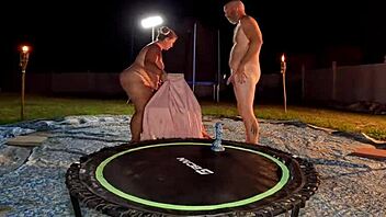 bbw girlfriend wild outdoor toy pussy play