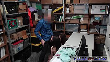 Two Canadian shop girls caught by police uniform teens