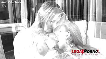 angel piaff and nikky dream double anal assfucked by two big cocks