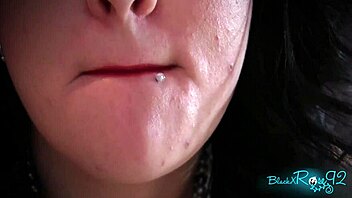 Red pillow lips smoke seductively housewife fetish tease