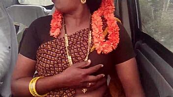 Stepmom whispers dirty Telugu talk during long car fuck drive—what's your fantasy?