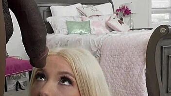 petite blonde cheerleader moans taking bbc deep in her tight teen pussy 😩🍆