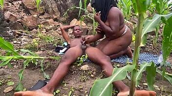 Banging chubby big ass girlfriend at farm part 2