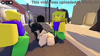 i cant believe emma got gangbanged rough by 3 guys on whorblox street