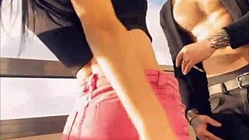 Sasha rose strips sexy next door neighbor tease