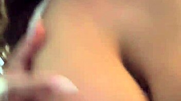 thick brunette gags on jason luv's massive bbc tits bouncing wildly deep