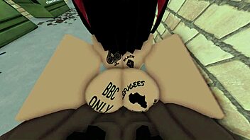 can rice bunny take monster bbc in alley?