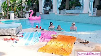 two lesbian babes lick pussies fingering friends pov