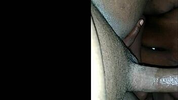 Sloppy ebony big ass worships thick black cock deep