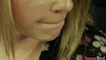 Secret femdom secretary spies and teases sub's desperate wank