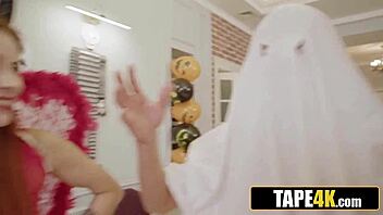 three demon cosplay chicks crave anal from college guy's huge cock