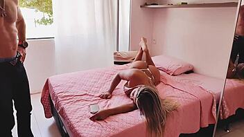 stepsis wrecked my car so she paid with her virgin ass 😈 vagninho luna oliveira creampie garage fuck 🔥