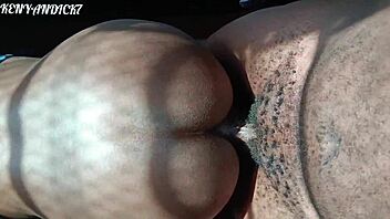 african ebony couple bends over for hardcore doggystyle