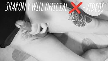 Punk prostitute neighbor jerks off her tattooed friend's cock while his wife is away