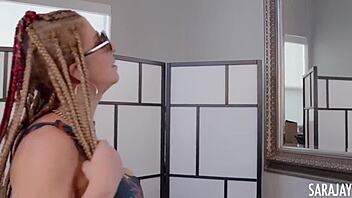 Filthy BBW Sara Jay Fucks Toys And Licks Her Huge Tits