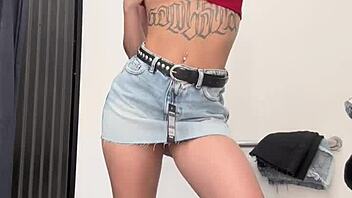 barely legal jasmin strips wild in store cabin shopping frenzy 😜