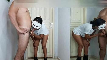 Today you're fucking my ass right here in the hallway boss