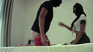 milf stuffed in all holes ends with cumshot on pantyhose 🔥🍆💦