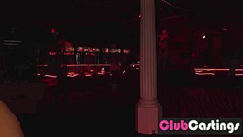 shy redhead auditions to become club stripper now