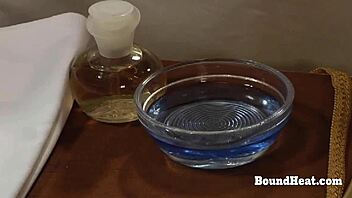 Big Tits Lesbian Slave Moans Under Mistress Fingering