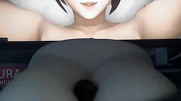 Mei chichi's huge tits grew perfect for sloppy titty fuck