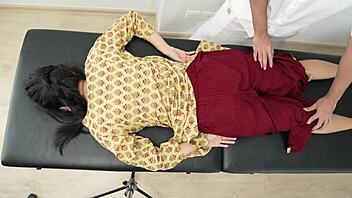 naughty indian desi babe enjoys sensual massage tease