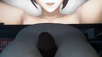 Mei chichi's huge tits grew perfect for sloppy titty fuck