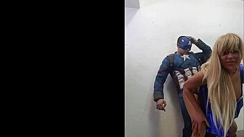 Savana Styles devours Captain America in epic cosplay blowjob!