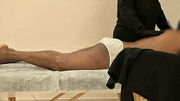 hidden cam busts happy ending massage with sneaky handjob cum finish