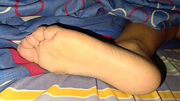 Horny Stud Sneaks In Late Night Teases Beauty's Mouth with Big Cock