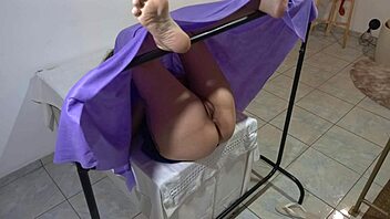 Patient writhes in orgasm during intense gyno exam