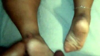 bbw bends over after teasing footjob for doggystyle pounding