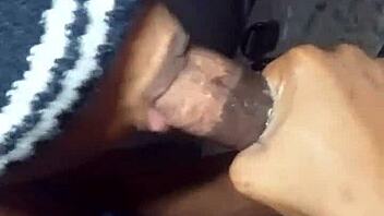 beautiful black teen pumps sucks my cock hard 😍💦