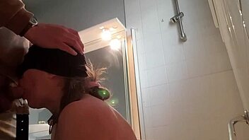 French slave maid bound and spanked outdoors for master 😈