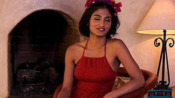 indian milf angel constance strips curves