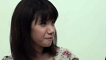 japanese brunette rides creampie in tight hairy pussy quickie