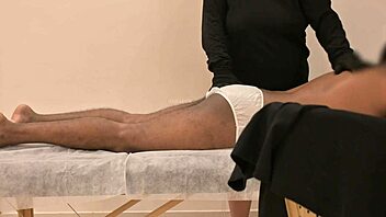 hidden cam busts happy ending massage with sneaky handjob cum finish