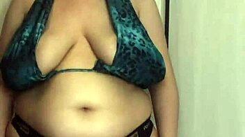 trying on tight bikini bras feels so good