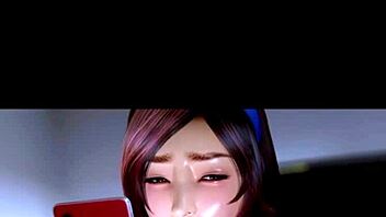 3D Asian Big Tits Cowgirl POV Ride!