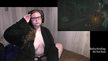 bbw big tits brunette teases in lingerie til dawn