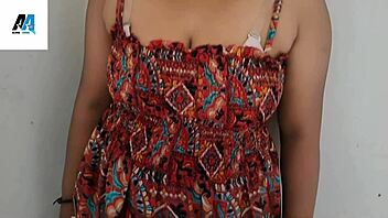 My sexy neighbor bends over showing off her big tits teasingly