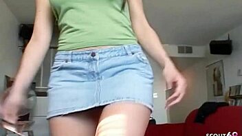 Big Tits Amateur Gives Sloppy POV Blowjob And Cum On Tits At Casting!