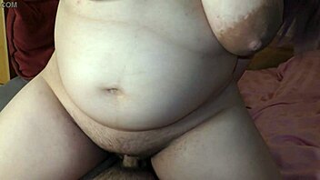 bbw ex rides bareback creampie after ditching condom blindfolded