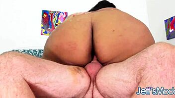 WOW! Ebony BBW Peaches Love's Sloppy Blowjob to Dicking!